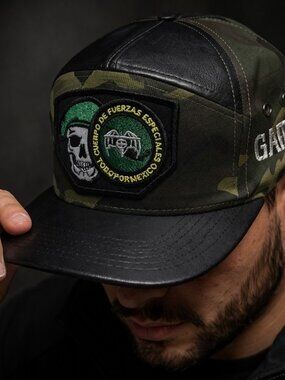Gorra Snapback Camo GAFES México Fuerzas Especiales Parche Bordado